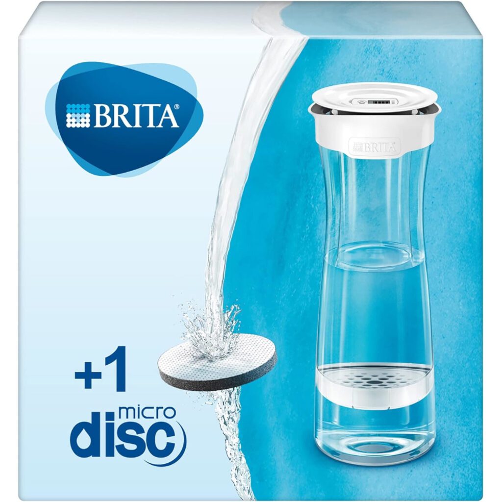 Botella Filtrante Brita, 770 Ml, Libre De Bpa, Vidrio Color Cristal Marino